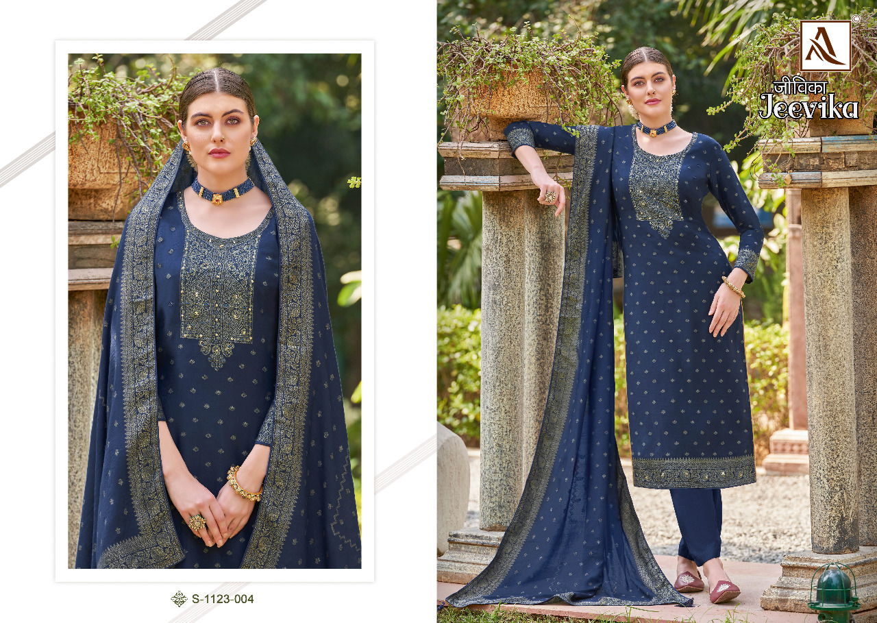 Alok Jeevika Pashmina Winter Wear Wholesale Dress Material Collection